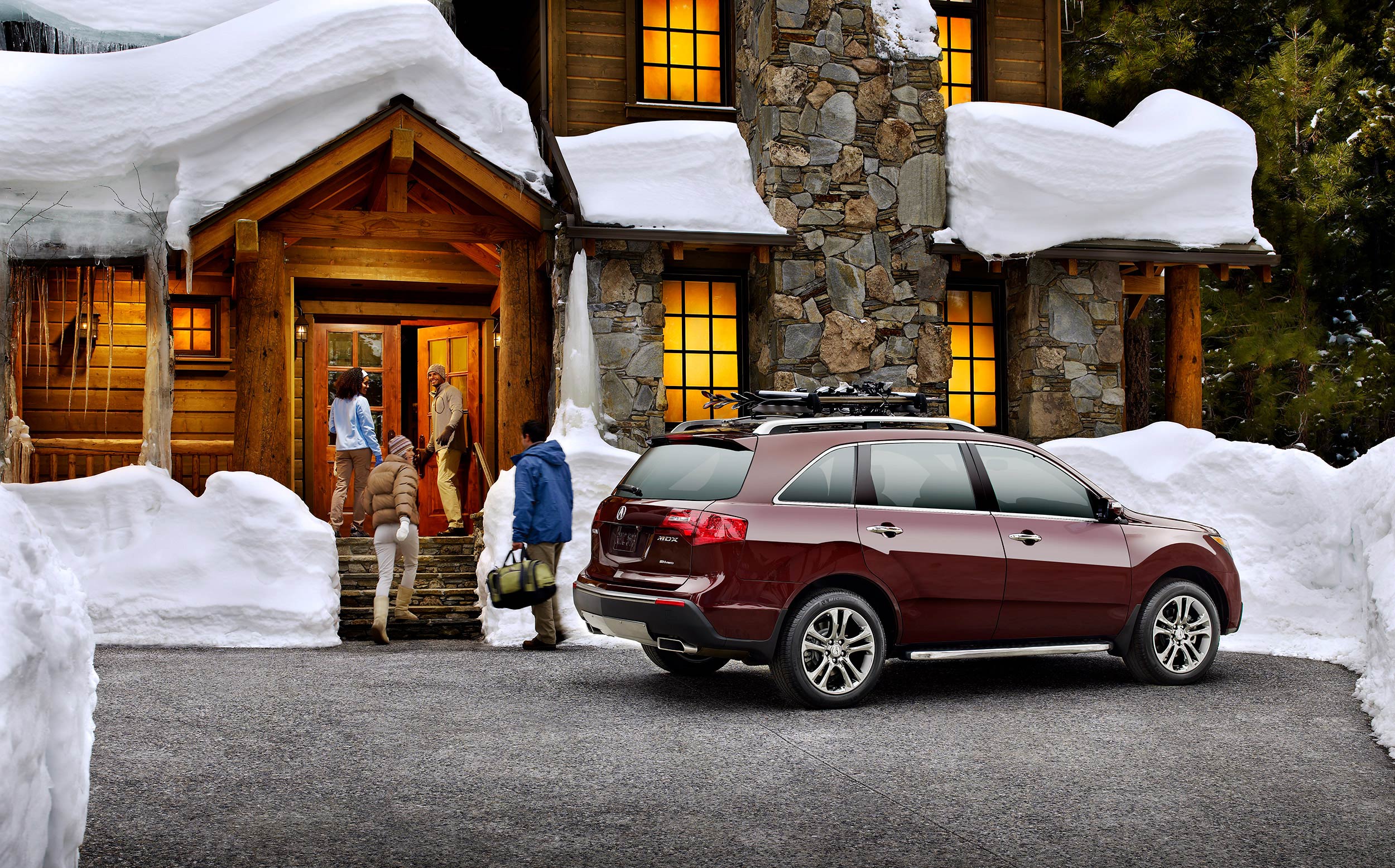 John Early High-End Digital Retouching - Acura MDX Winter Weekend Trip To The Cabin
