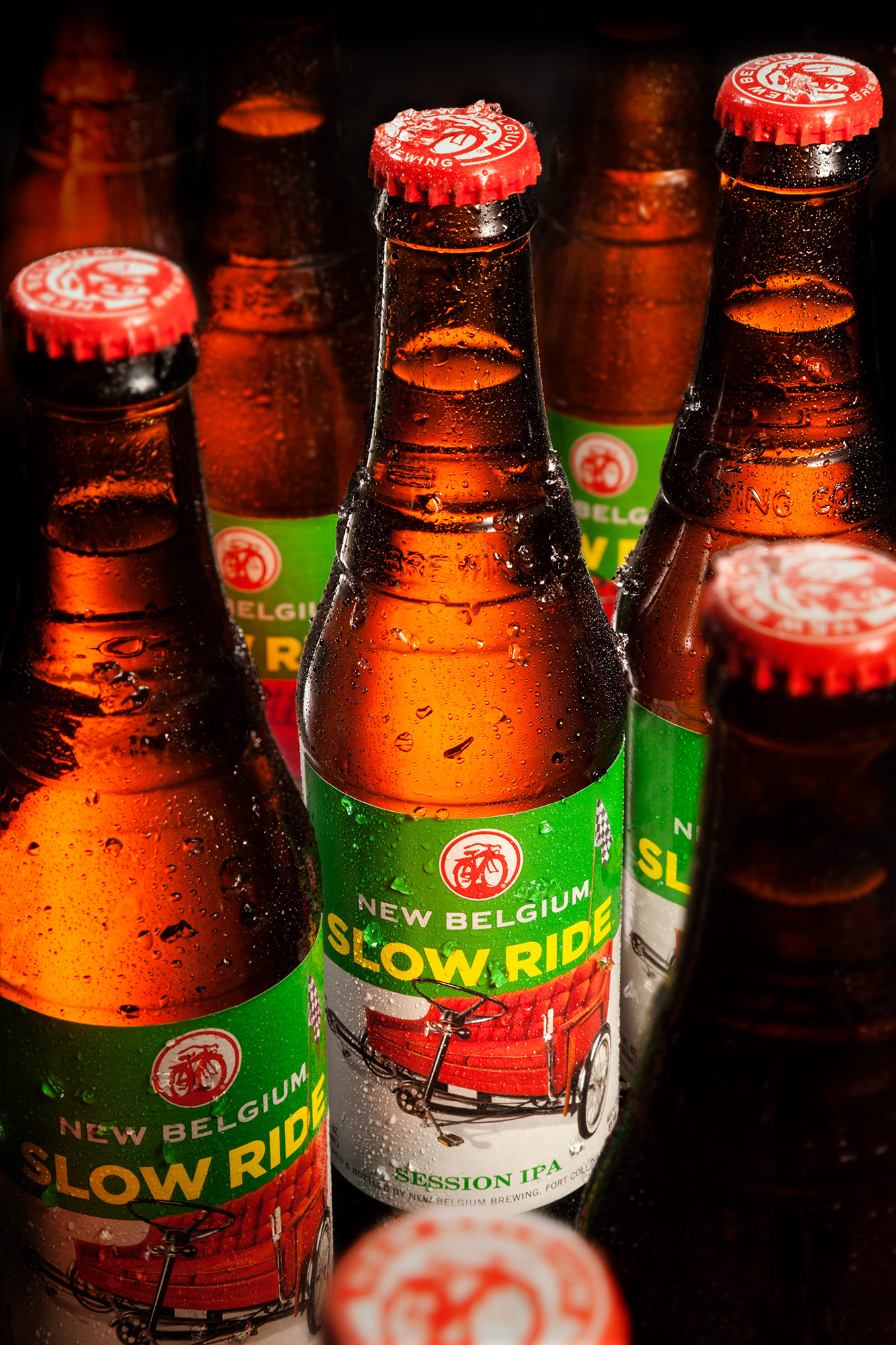 John Early High-End Digital Retouching - New Belgium Slow Ride Icy Cold Bottle Close-Up